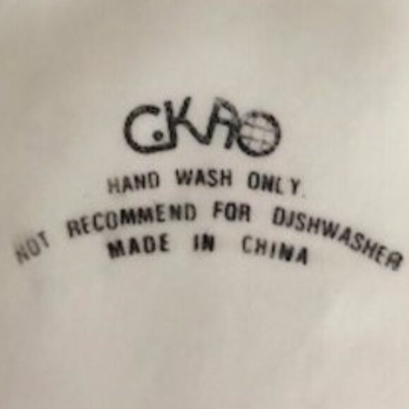 CKAO Ceramic Angel Snack Plate 11" RARE - Picture 6 of 8